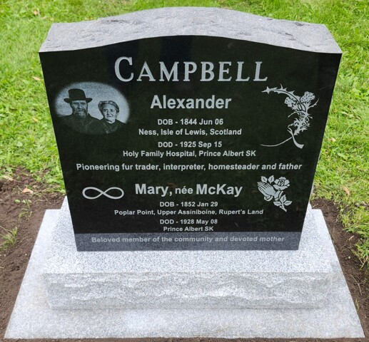 Grave of Alexander Campbell and Mary Mackay