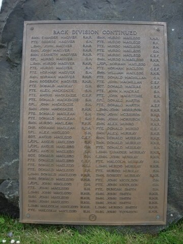 Lewis War Memorial - Back 2